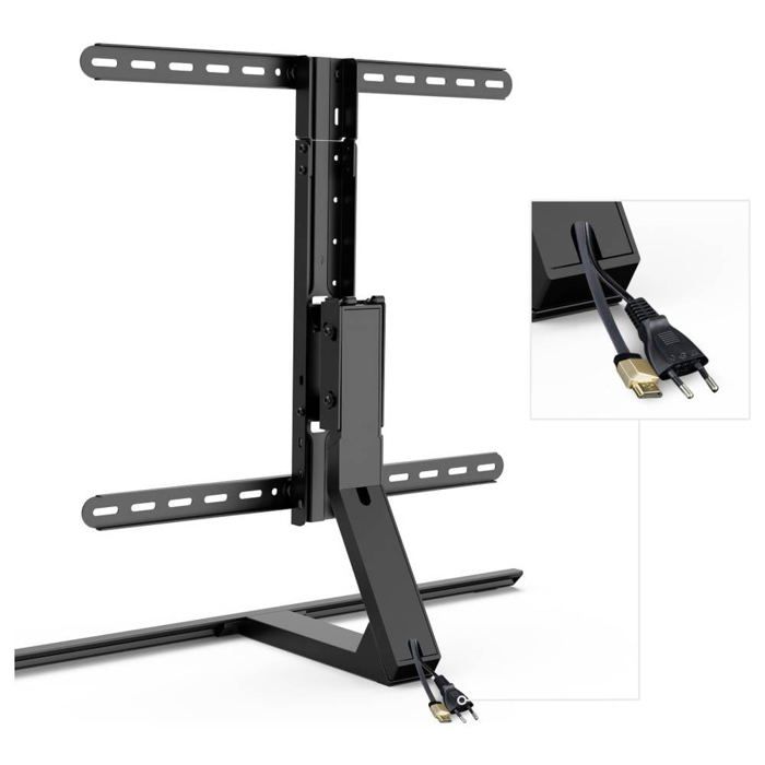 Base TV Hama Regolabile In Altezza E Inclinazione – Supporto Per TV Da 165 Cm Fino A 40 Kg, Adatto A Salotto, Camera E Ufficio