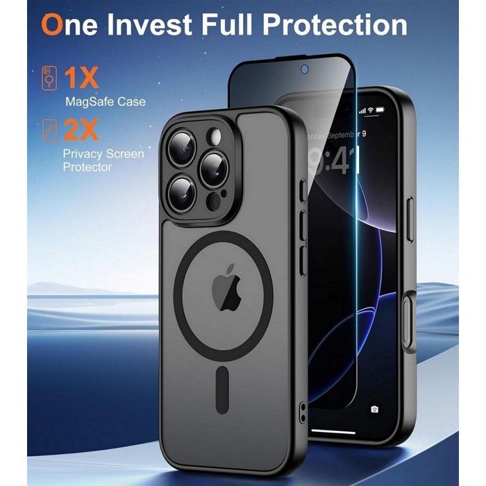Aurstore Custodia Trasparente Silicone + Vetro Temperato 9H Per IPhone 11 Pro Max (6,5 Pollici) - 4