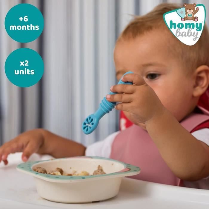 NumNum GOOtensils Cuillère Bébé 1er Âge - Étape 1 2 Silicone Cuillere Bebe Apprentissage 6 Mois - Idéale Couvert pour Diversification Alimentaire Bébé et Autonomie - Sans BPA - Lot de 2 (Rouge/Jaune NumNum GOOtensils Cuillère Bébé 1er Âge - Étape 1 2 Silicone Cuillere Bebe Apprentissage 6 Mois - Idéale Couvert pour Diversification Alimentaire Bébé et Autonomie - Sans BPA - Lot de 2 (Rouge/Jaune