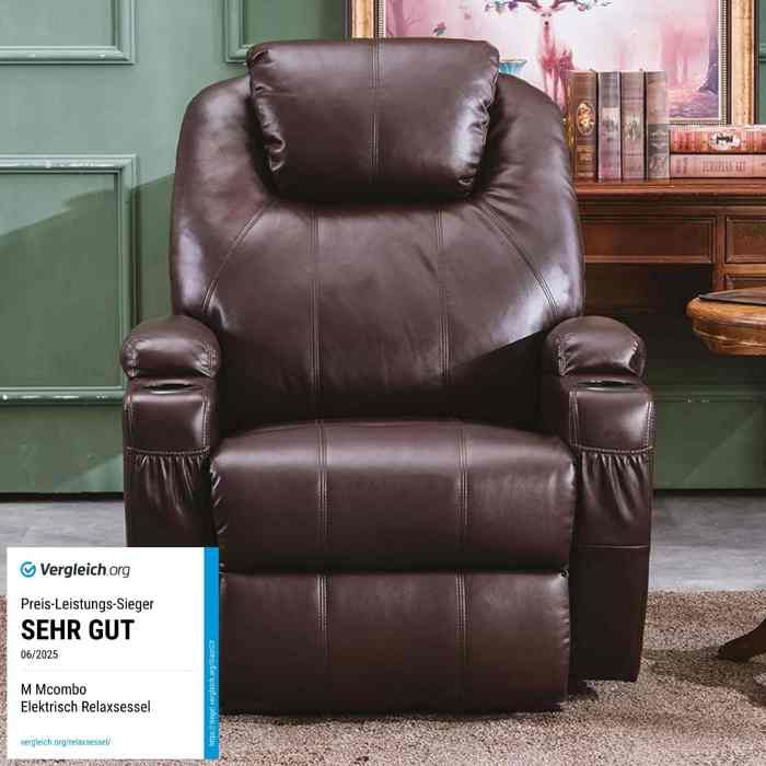 Fauteuil De Massage Chauffant Inclinable – Relaxation TV, Noir FCH (neuf)