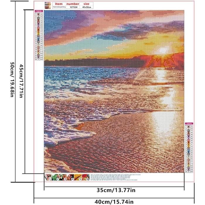 DCIDBEI Peinture diamant Carrée Coucher de Soleil sur la Mer 40x50cm Peinture Diamant Paysage Nature Square Diamond Painting Paysage Bord de Mer Diamond Painting Pont et Roseau Puzzle Diamant DCIDBEI Peinture diamant Carrée Coucher de Soleil sur la Mer 40x50cm Peinture Diamant Paysage Nature Square Diamond Painting Paysage Bord de Mer Diamond Painting Pont et Roseau Puzzle Diamant