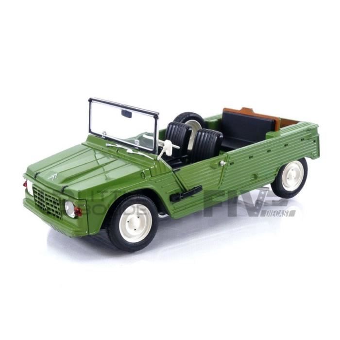 SOLIDO 1/18 - CIT Mehari Phase 1 1970 - Green Montana - Maquette Miniature En Métal Pour Collectionneurs