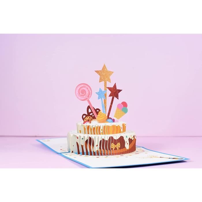 cARTe pop-up : un gâteau d'anniversaire bien appétissant - Les passions d'  ART
