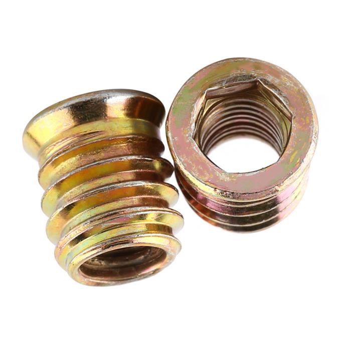 Lot De 20 écrous D'insertion M8x20mm En Acier Carbone - Pour Bricolage, Neuf