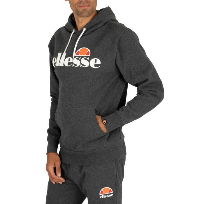 Sweat a capuche ELLESSE SL Gottero Gris Homme Manches longues Gris Cdiscount Pret a Porter