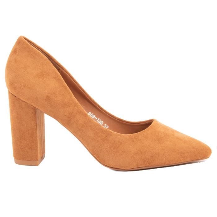 Escarpins femme Marque Talon bloc epais Daim Nubuck Rouge Pointus Achat Vente Escarpins femme Marque Talon bloc epais Daim Nubuck Rouge Pointus pas cher Cdiscount