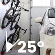 Rack Rangement Vélo Support pour Bicyclette Mural en Acier Support de Rangement vélo à la maison LIA15147-2