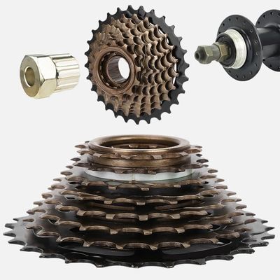 Cassette Vélo 6 Vitesses 14T-28T – Roue Libre Métal Solide Anti-rouille Pour VTT, Remplacement Fiable Et Durable
