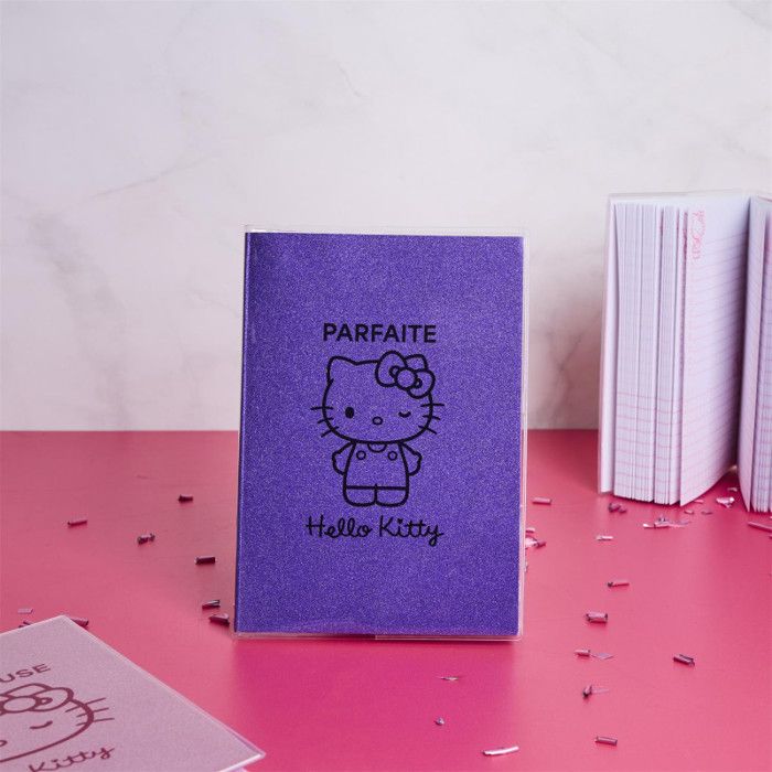 Lot de 5 carnets A5 Hello Kitty pailletés - 5 couleurs et motifs ...