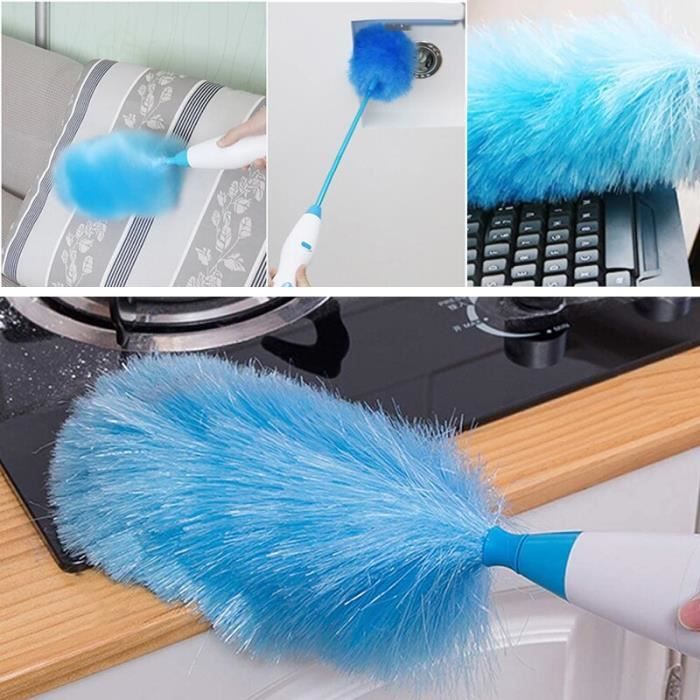 Plumeau Télescopique Extensible - Brosse à Poussière Pour Meubles, Plafonds, Voiture, Longueur ~126 Cm - 10