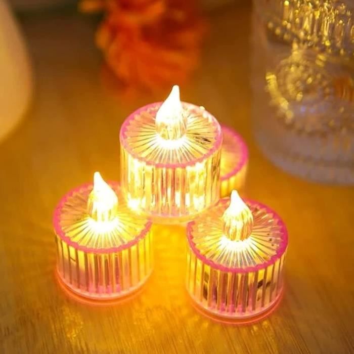 Bougies à LED, Lot de 24 Bougies sans Flamme, Lumières de Fête, Bougie  Electronique Réaliste de Alimenté par Batterie - Cdiscount Maison