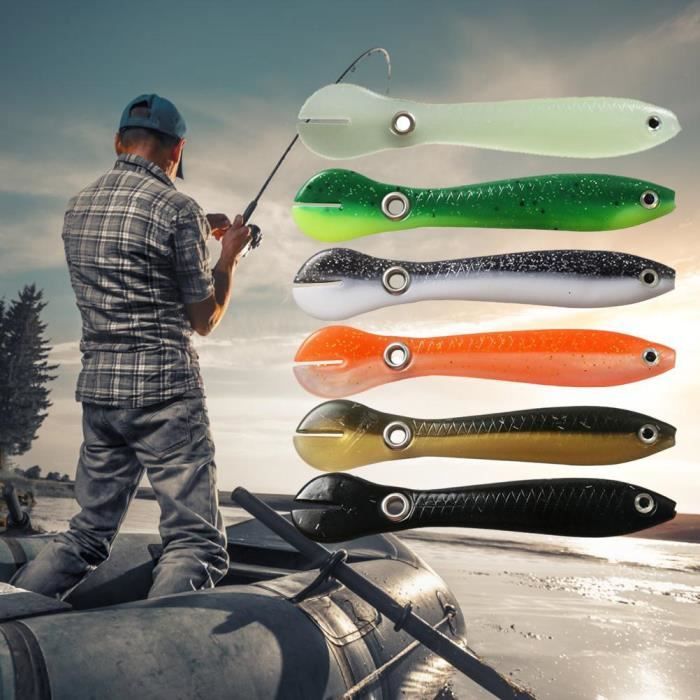 Lot De 6 Leurres Pêche Seasky – Appâts Doubles Lames à Filer – Neuf