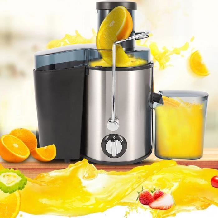 Extracteur de jus Presse-agrumes en acier inoxydable Centrifugeuse lent