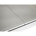 Table rectangulaire extensible pour 6/8 personnes - Gris Perle - 180/240 x 100 x 76 cm - JARDILINE - Aluminium-3