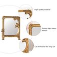 1pc vintage en portable durable miroir Vanité pour la maison miroir de salle de bain meuble de salle de bain-3