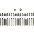 XZN - Lot de 40 douilles hexagonales - Torx à dents multiples - Torx: T20, T25, T30, T40, T45, T50, T55 - XZN: M5, M6, M8, M10, 88-3