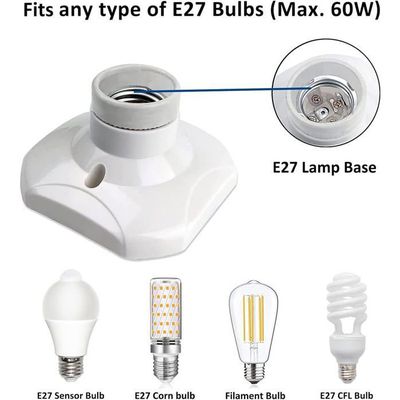 Adaptateur Douille Ampoule E27 Flexible - Rallonge Réglable En Hauteur Et Angle - Pour Plafonds Hauts, Lampes De Travail