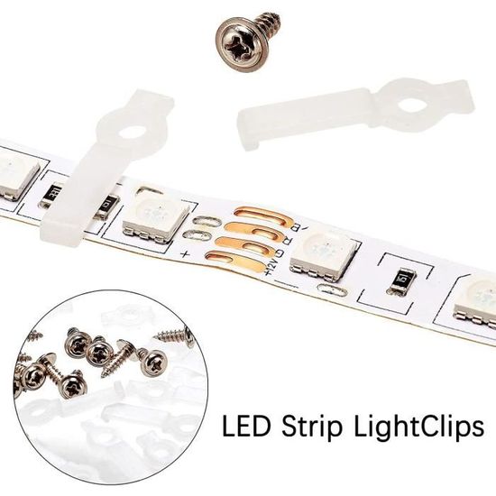 Connecteur LED, Connecteur Rapides de Bande LED à 4 Broches, Connecteur de  Ruban LED, 4 Broches 10 Pièces En Forme, 4 [701] - Cdiscount Maison