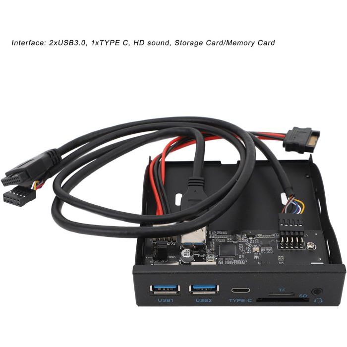 Lecteur de Cartes PC 5,25 Pouces, Lecteur de Cartes Interne Tableau de Bord Multifonctions Multimédia Multimédia Support de la Face Avant des Ordinateurs USB 3.0,USB 3.1,eSATA,M2,MSO,SD, MS,XD,TF Lecteur de Cartes PC 5,25 Pouces, Lecteur de Cartes Interne Tableau de Bord Multifonctions Multimédia Multimédia Support de la Face Avant des Ordinateurs USB 3.0,USB 3.1,eSATA,M2,MSO,SD, MS,XD,TF