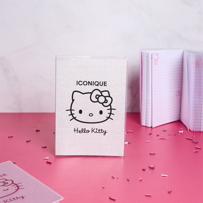 Lot de 5 carnets A5 Hello Kitty pailletés - 5 couleurs et motifs ...