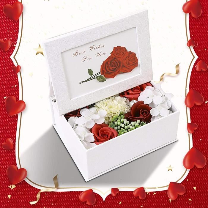 Idee Cadeau Femme Amour, Fleur Rose Eternelle, avec 1 Cadre Photo - Coffret  Cadeau pour Maman Amie Couple, Cadeau Anniversaire [632] - Cdiscount Maison