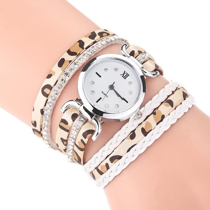 Montre discount bracelet leopard