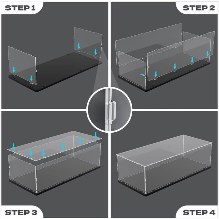 Vitrine En Acrylique Anti-poussière Pour Objets De Collection