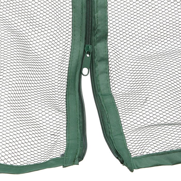 Tunnel De Culture Pliable Relaxdays - Lot De 2 - 3,4m - Protection Anti-insectes Pour Potager - Blanc