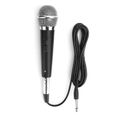 Akozon micro karaoké Microphone dynamique filaire Micro professionnel Hifi Sound pour KTV Vocal Music Performance Meeting (Noir)-0