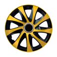 Enjoliveurs de roues Drift E - Noir et Or - 14" - Lot de 4 pièces-0