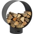 Esschert Design Support de stockage du bois de chauffage Rond FF282-0