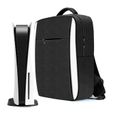 Sac à dos de rangement pour console PS5, compatible avec la console PS5 et ses accessoires, sac de rangement à bandoulière PS5-0