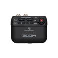 Zoom F2 Noir - Enregistreur audio compact et portable - USB-C - Slot Micro SDXC - Micro-cravate LMF-2-0