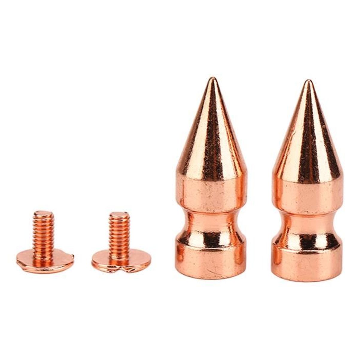 Fdit Cone Spikes Studs Metal Rivets Lot de 100 pointes en métal pointu
