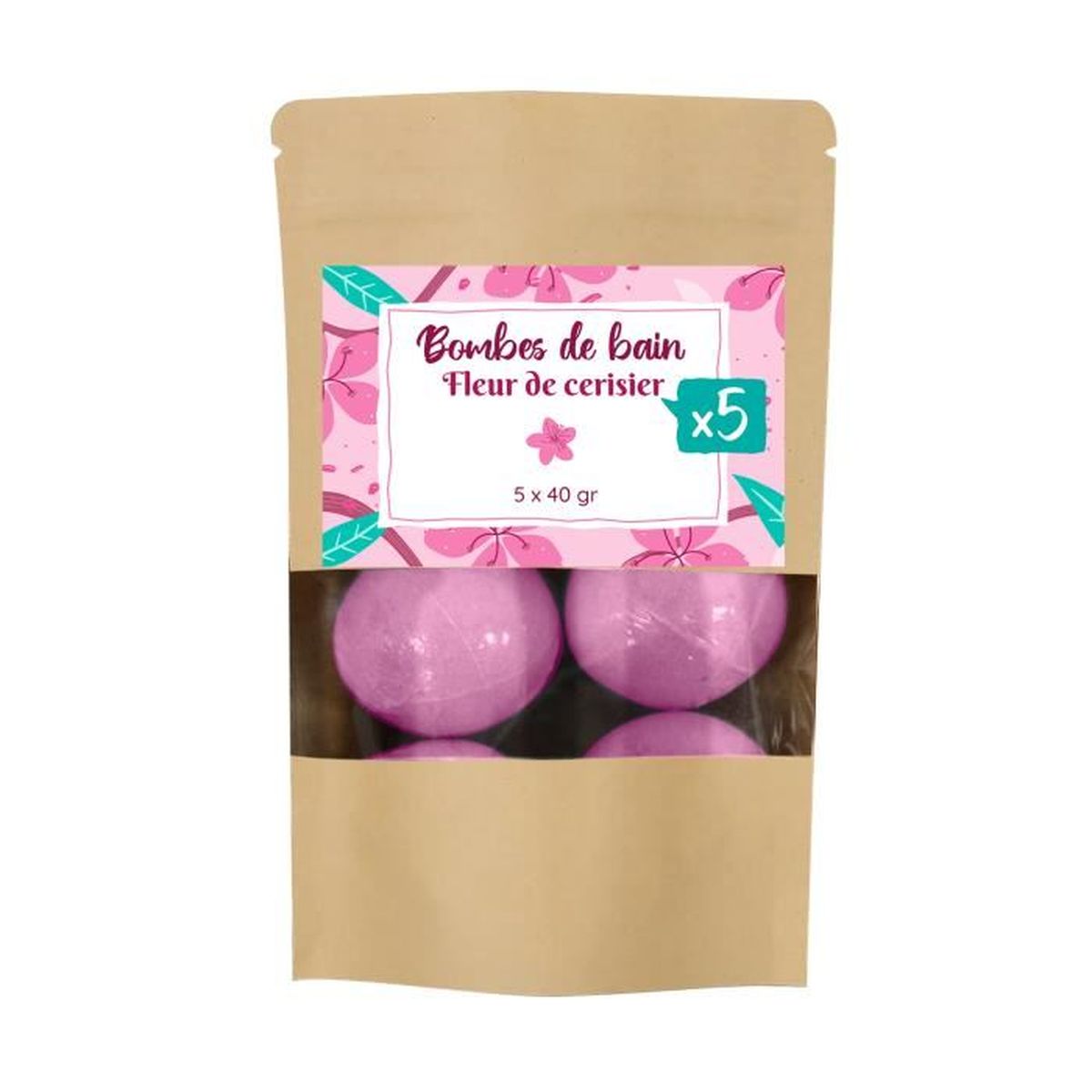 Set Mit 5 Badebomben – Je 40 G, Mit Exotischem Monoi-Duft, Für Entspannung & Wellness Zu Hause