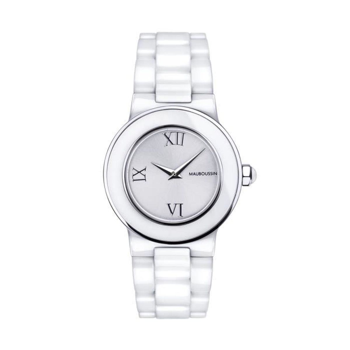 Montre Femme Mauboussin Amour Le Jour Bracelet Ceramique Blanc Cdiscount Bijouterie