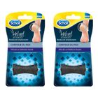 SCHOLL Lot de 2 Velvets Smooth - Rouleau de remplacement Talon - Contour Pied