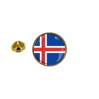 pins pin badge pin's drapeau islande islandais rond cocarde