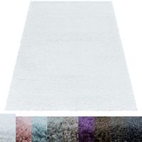 Tapis Salon Shaggy - Fae - Blanc - 160 x 230 cm - 100% Polypropylène - SIMPEX