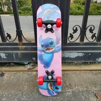 Skateboard pour enfants de moins de 6 ans - Maki - 4 roues - Rose - 30kg max - 60x15CM
