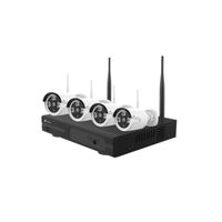 Kit vidéosurveillance WiFi 4 caméras IP 3MP - Nivian - NV-KIT830W-4CAM - Blanc - Réseau Ethernet/Wifi