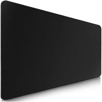 CABLING®  Tapis approprié pour Souris de Bureau et Souris de Gaming XXL (300 x 600 mm) Mouse Pad Grand, Motif Noir-Bordure Noire