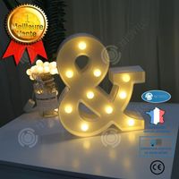 INN® Veilleuse LED lampe de bureau en forme de lampe lettre lumineuse symbole lampe fête d'anniversaire décoration lampe de