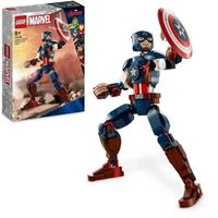 LEGO® Marvel 76258 La Figurine de Captain America avec Bouclier, Jouet et Décoration Avengers