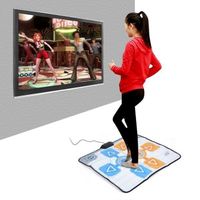 Yongme-tapis de danse Tapis de danse antidérapant double personne pour jeu de console Nintendo Wii