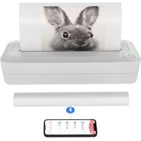 Imprimante Thermique A4 - UVERBON - Bluetooth - 300 dpi - Sans encre - Vitesse 8 mm/s