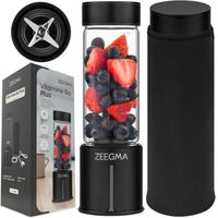 Mixeur portable - ZEEGMA Vitamine Go Plus - 465ml - Rechargeable par USB - Fonction glace pilée - Sans BPA
