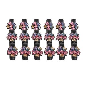 Lot De 10 Pinces à Cheveux Snap En Métal Avec Double Poignée Et Nœud - Barrettes Femme Adultes