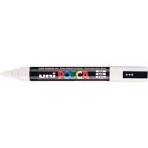 MARQUEUR Uni-Posca-PC- 5 m Couleur blanc marqueurs peinture à pointe ogive moyenne 2.5 mm Pointe écrit sur A788