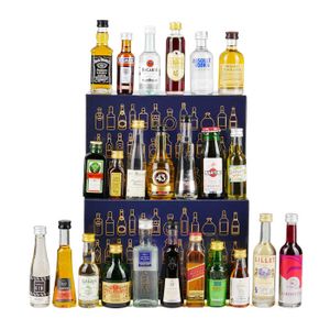 ASSORTIMENT ALCOOL Calendrier de l'avent mini-bar 24 mignonnettes - L